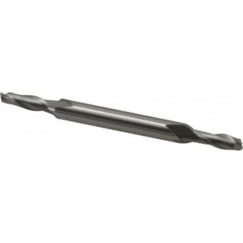 OSG 9/64, 13/32 LOC, 3/16 Shank Diam, 2-1/4 OAL, 2 Flute, Cobalt Square End Mill Double End, Uncoated, Spiral Flute, ...